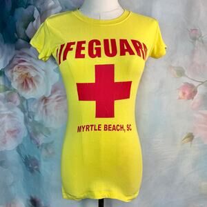 Officially Licensed Lifeguard Products Yellow Myrtle Beach, SC Lifeguard T-Shirt
